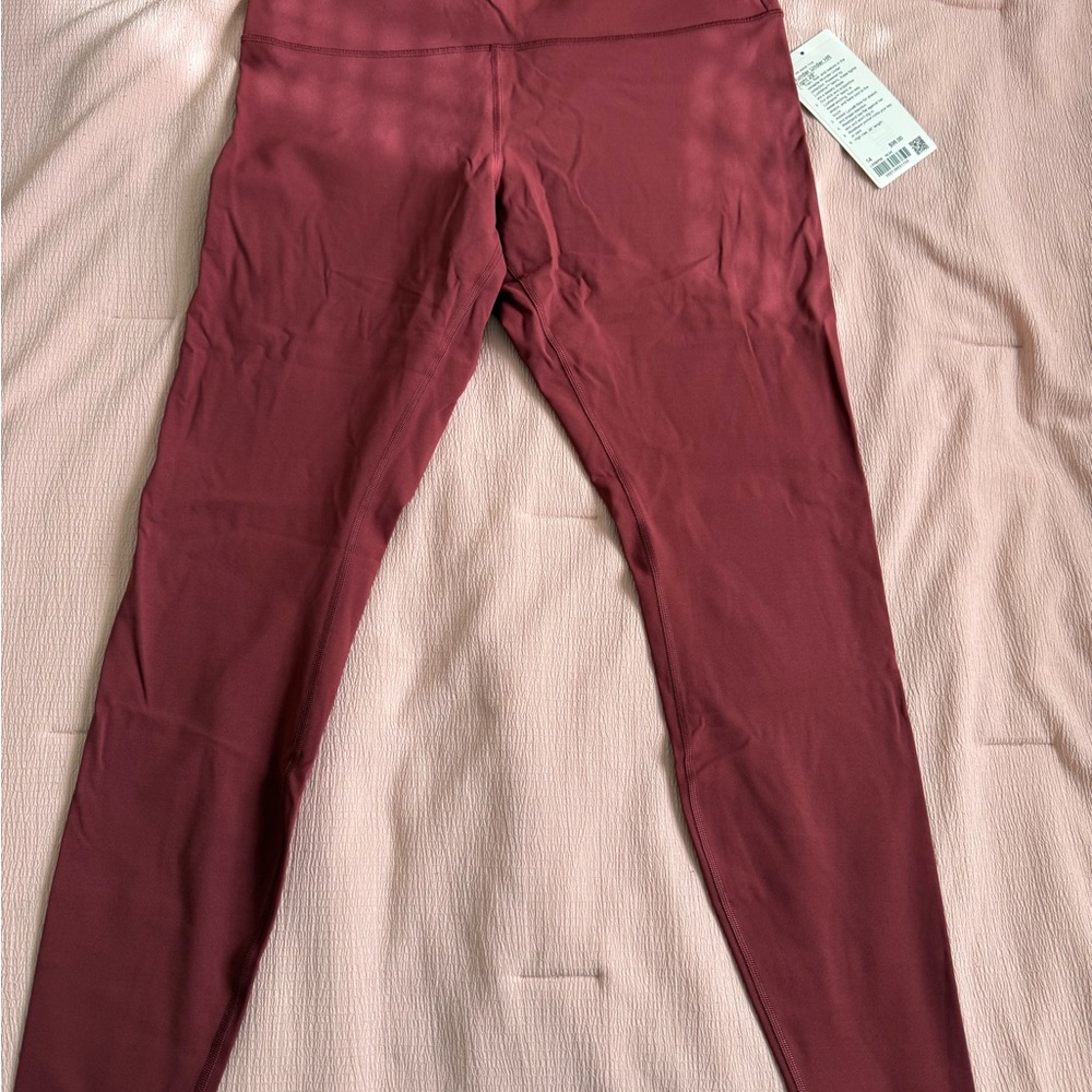 NWT Lululemon Maroon Leggings